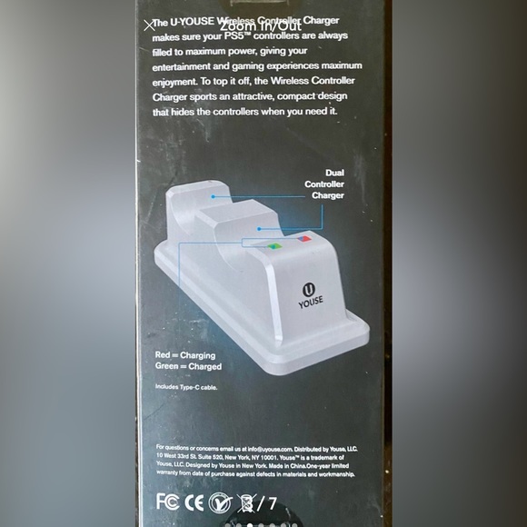 PS5 DUAL CONTROLLER CHARGER (2 AVAILABLE PRICE PER ITEM. Bundle 10% off - Picture 3 of 7